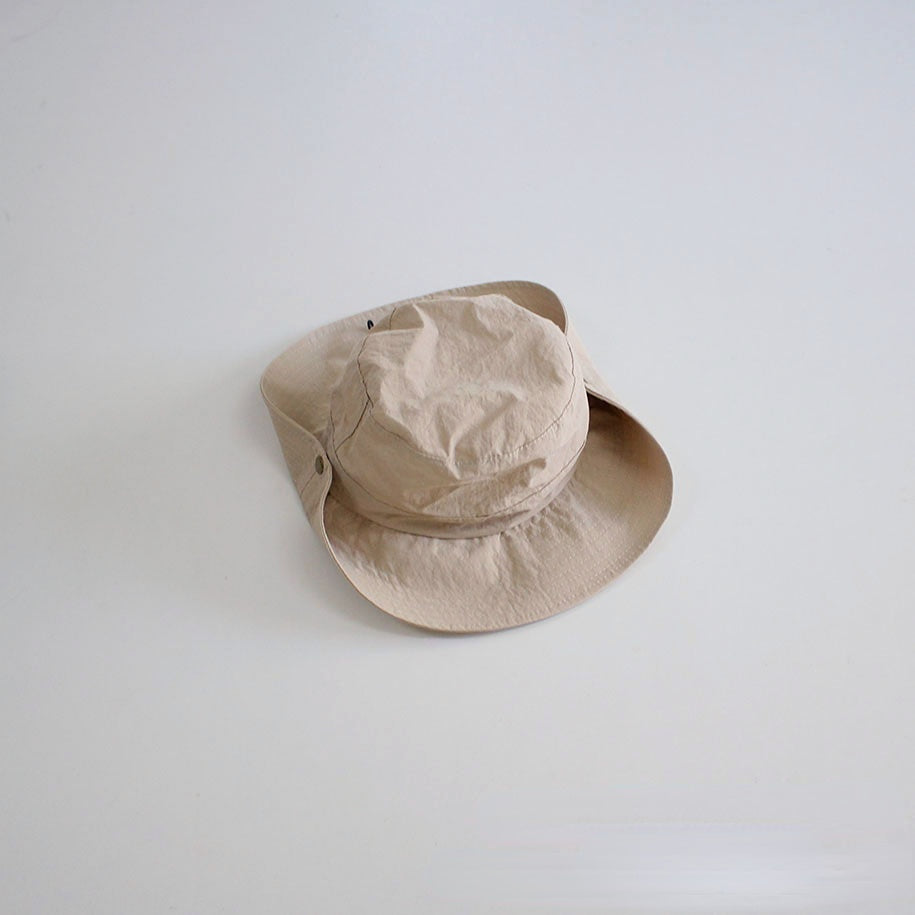 Wholesale Cotton Polyester Large Brim Solid Color Fisherman Hat